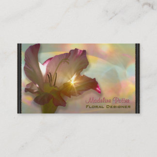 eleganter beruflicher mit Blumenstandard Couché du Visitenkarte