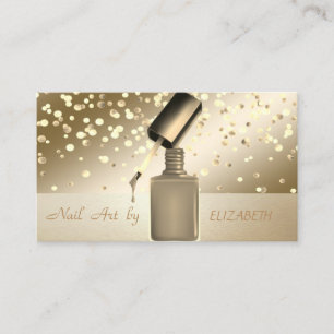 Eleganter Beruflicher, moderner Konfetti, Nagelstu Visitenkarte