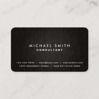 Eleganter beruflicher schlichter schwarzer visitenkarte