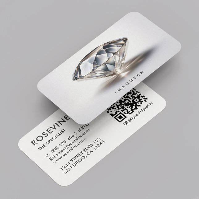 Eleganter Beruflicher Schmuck Diamond Designer Visitenkarte (Elegant Professional Jewelry Pearl Diamond Business Card
☆★
☆★
☆★
☆★
☆★
(35654)
 | 
)