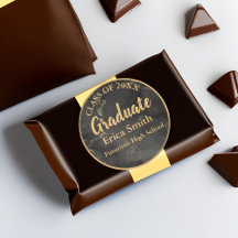 Eleganter Black and Gold Abschluss Gefallen