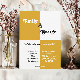 Eleganter Black and Gold Chic Moderne stilvolle Ho Einladung