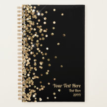 Eleganter Black and Gold Glitzer Kleine Anwendung