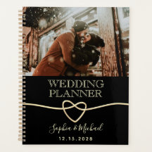 Eleganter Black Foto Wedding Planner