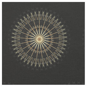 Eleganter Black Gold Zickzack Star Stoff