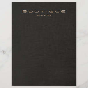 Eleganter Black Linen Look Flyer