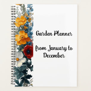 Eleganter Black Spiral Garden Plan Planer