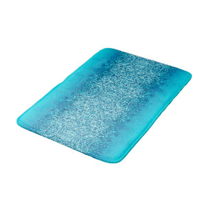 Eleganter Blauer Frost Sparkle Bath Mat Badematte