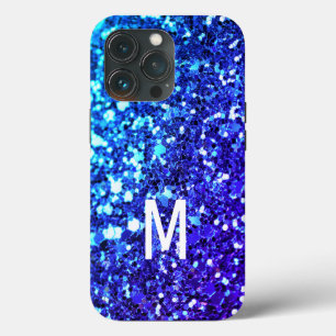 Eleganter blauer Glitzer — kundenspezifischer mit Case-Mate iPhone Hülle