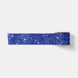 Eleganter blauer Glitzer Weihnachten Satin Ribbon Satinband