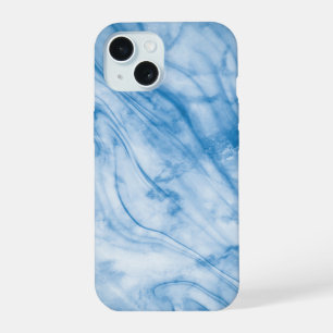 Eleganter blauer Marmor iPhone 15 Hülle