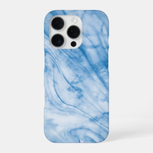Eleganter blauer Marmor iPhone 16 Pro Hülle