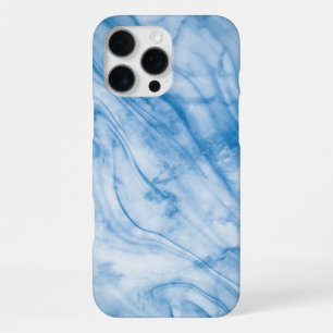 Eleganter blauer Marmor iPhone 16 Pro Max Hülle