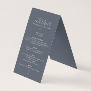 Eleganter blauer Tisch für die Hochzeitsempfehlung