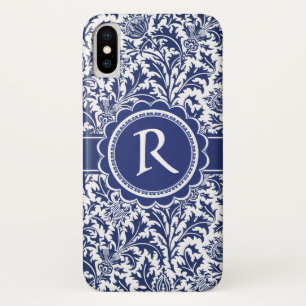 Eleganter blauer und weißer William Morris mit Case-Mate iPhone Hülle