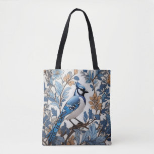 Eleganter Blauhäher William Morris Inspiriert Tasche