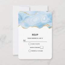 Eleganter Blue and Gold Agate Border