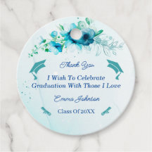 Eleganter Blue Blume Individueller Abschluss