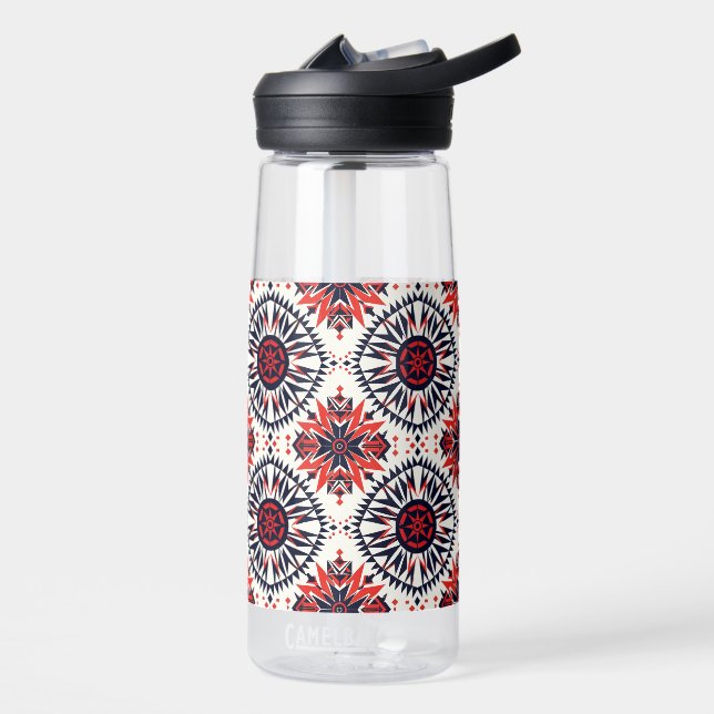 Eleganter Blue "Cosmic Interlock" Hydratationskolb Trinkflasche (Links)