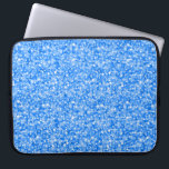 Eleganter Blue Glitzer & Glitzern Laptopschutzhülle<br><div class="desc">Eleganter blauer Glitzer und Glitzern-Textur. Verfügbar auf anderen Produkten.</div>