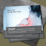 Eleganter Blue Gray Foto Massage Therapist Flyer<br><div class="desc">Eleganter Flyer,  Coupon Design Vorlage mit einem beruflichen Studio-Foto. Perfektes Marketing Tool für Ihre Kunden. Dieser Flyer ist vollständig anpassbar,  Sie können Ihre persönlichen Daten einfach hinzufügen. Wenn Sie Hilfe benötigen,  um es anzupassen,  kontaktieren Sie uns bitte. Sie können dieses Produkt mit Visitenkarten aus unserem Shop abgleichen.</div>