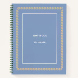 Eleganter Blue Herringbone Notebook-Planer Notizbuch