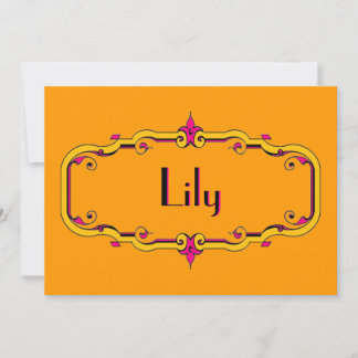 Eleganter Blüh Frame Einladung