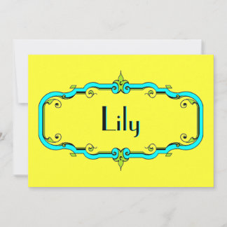 Eleganter Blüh Frame Einladung