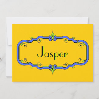 Eleganter Blüh Frame Einladung