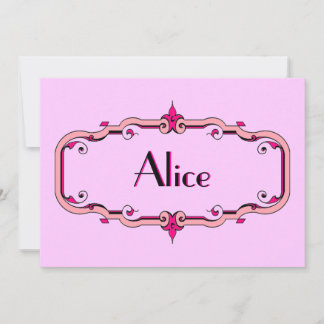 Eleganter Blüh Frame Einladung