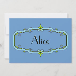 Eleganter Blüh Frame Einladung