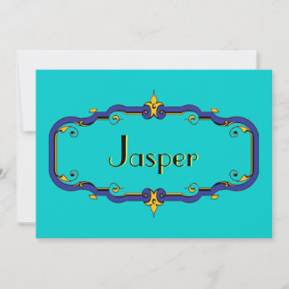 Eleganter Blüh Frame Einladung