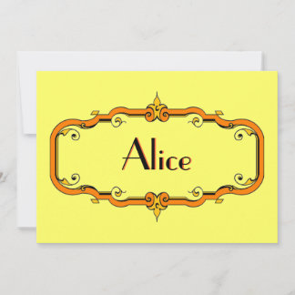 Eleganter Blüh Frame Einladung