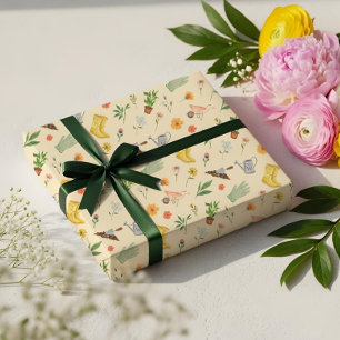 Eleganter blühender botanischer Garten Girly Geschenkpapier