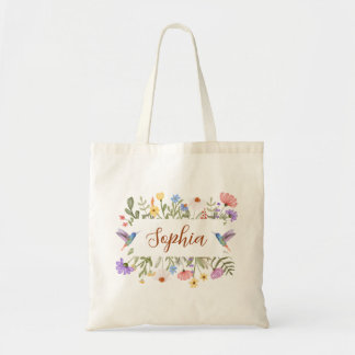 Eleganter Blumenchic Colorful Tragetasche