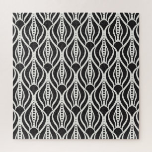 Eleganter Blumendampfer, nahtloser Jugendstil-Patt