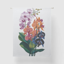 Eleganter Blumendesign-Vorhang
