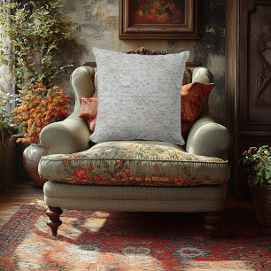 Eleganter Blumendruck - bestickte Imitate Kissen