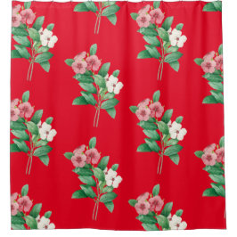 Eleganter Blumenduschvorhang Duschvorhang