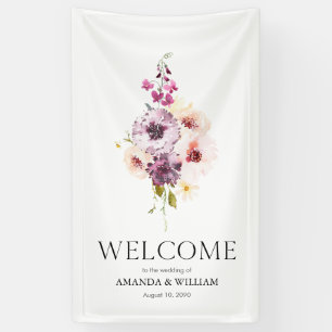 Eleganter Blumenempfang Banner