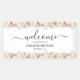 Eleganter Blumenempfang Banner