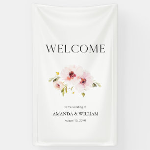 Eleganter Blumenempfang Banner
