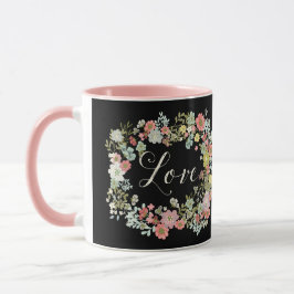 Eleganter Blumengarten Schöne Liebe Kaffee Tasse