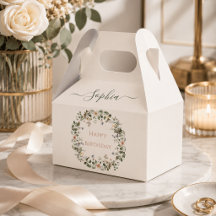 Eleganter Blumengeburtstag - Feld für individuelle