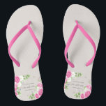 Eleganter Blumenherr u. Frau Wedding | drehen Flip Flops<br><div class="desc">Für weitere Kundenbezogenheit klicken Sie bitte "besonders anfertigen" Knopf und benutzen unser Entwurfswerkzeug, um diese Schablone zu ändern. Wenn die Wahlen verfügbar sind, können Sie Text ändern und Bild, indem es einfach auf "klickt, redigieren, /entfernen Text oder Bild hier" und addieren Ihre Selbst. Wenn Sie diesen Entwurf haben möchten, der...</div>