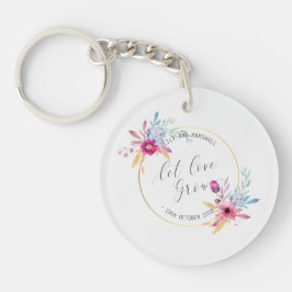 Eleganter Blumenherr-u. Frau-Wedding | Schlüsselanhänger