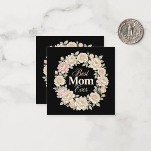 Eleganter Blumenkranz Beste Mutter Aller Zeiten Mitteilungskarte