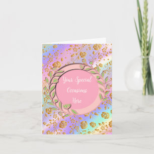 Eleganter Blumenrahmen: für jeden Anlass Einladung