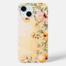 Eleganter Blumenrahmen - Wasserfarben - Fall