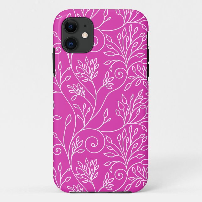 Eleganter, blumenrosa iPhone 5 Fall Case-Mate iPhone Hülle (Rückseite)